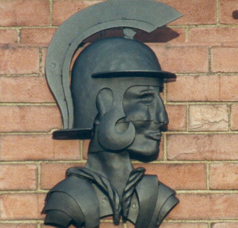 Roman head sculpture